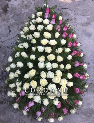 Coroana funerara Trandafiri